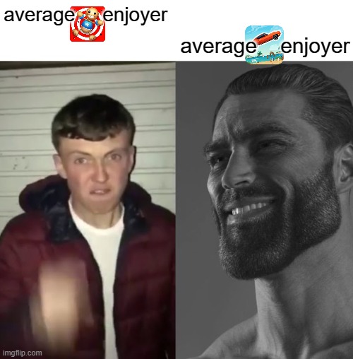 If your Gen Z you probably remember Extreme Roadtrip | average    enjoyer; average     enjoyer | image tagged in average fan vs average enjoyer | made w/ Imgflip meme maker