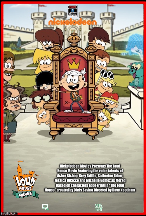 The Loud House Movie VHS (Fan Made #2) | Nickelodeon Movies Presents The Loud House Movie Featuring the voice talents of Asher Bishop, Grey Griffin, Catherine Taber, Jessica DiCicco and Michelle Gomez as Morag Based on characters appearing in “The Loud House” created by Chris Savino Directed by Dave Needham | image tagged in the loud house,loud house,lincoln loud,lori loud,nickelodeon,vhs | made w/ Imgflip meme maker