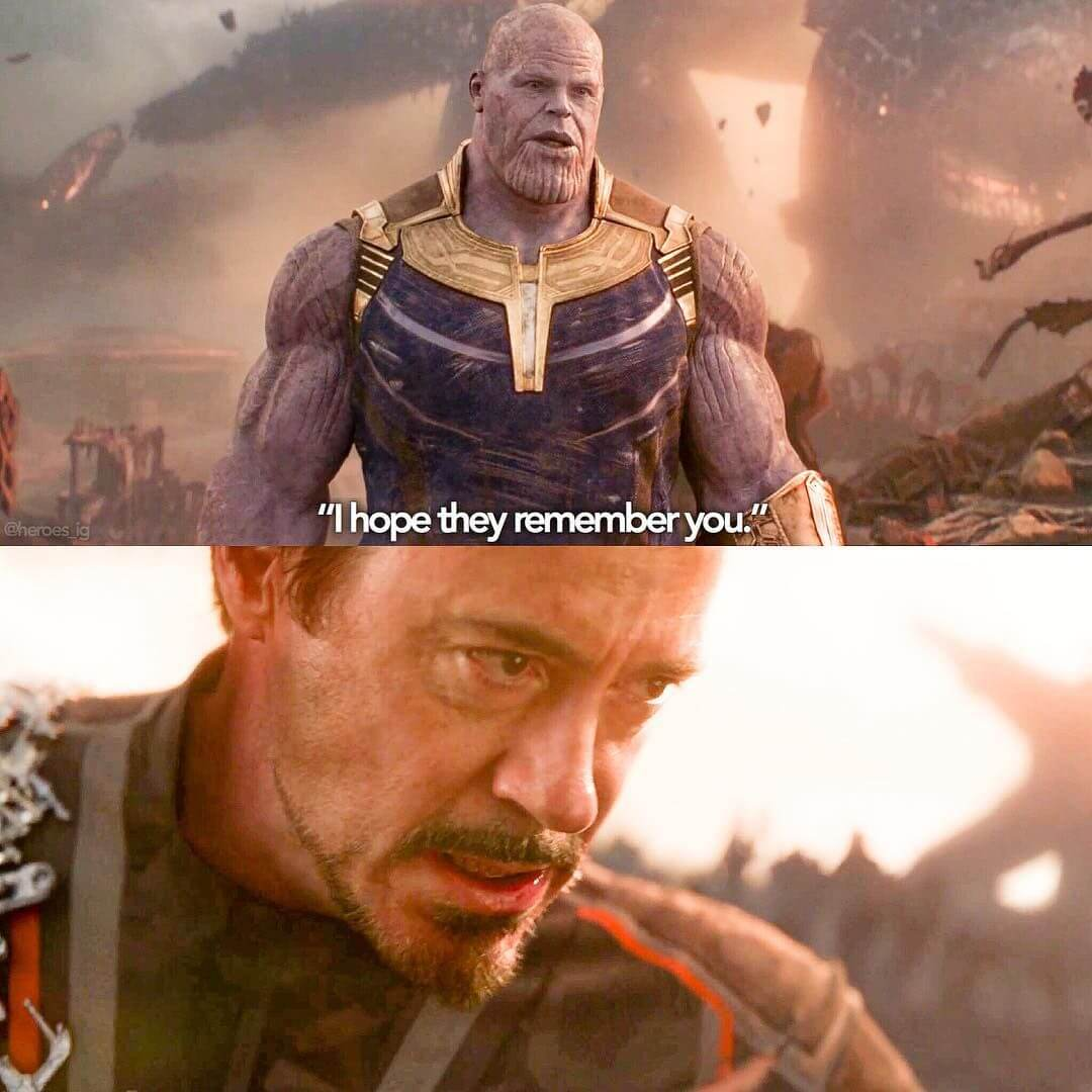 Thanos I hope they remember you Blank Meme Template