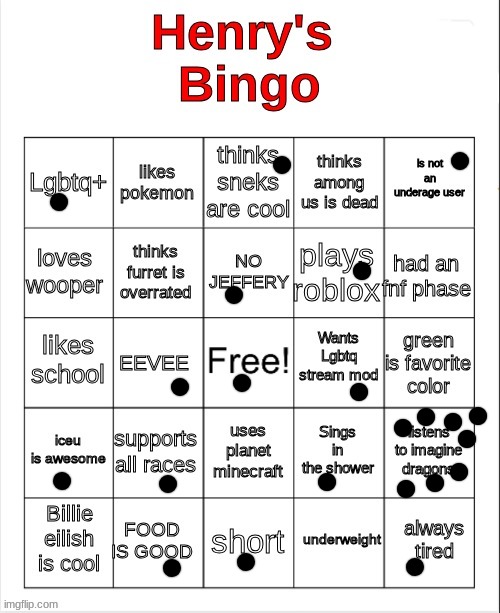 yep | image tagged in henry's bingo | made w/ Imgflip meme maker