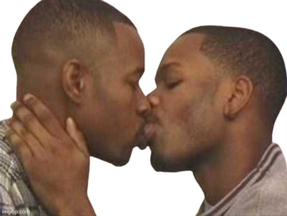 High Quality Gay Men Kissing Blank Meme Template