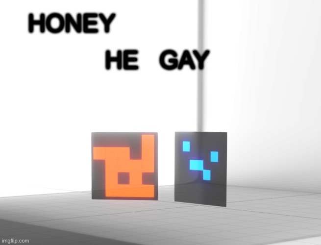 HE   GAY; HONEY | made w/ Imgflip meme maker