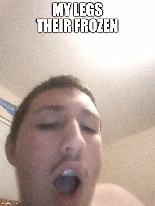 MY LEGS THEIR FROZEN | made w/ Imgflip meme maker