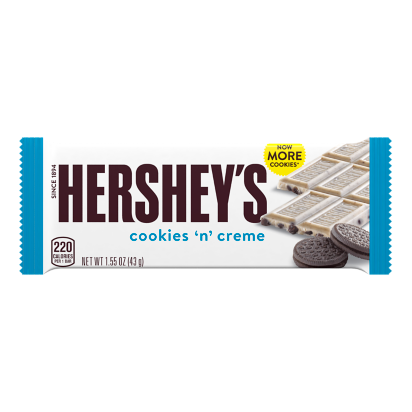 HERSHEY'S COOKIES 'N' CREME Candy Bars, 6.98 lb box, 72 bars Blank Meme Template