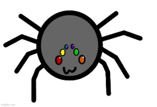 Spyder. My new oc | image tagged in happy spider | made w/ Imgflip meme maker