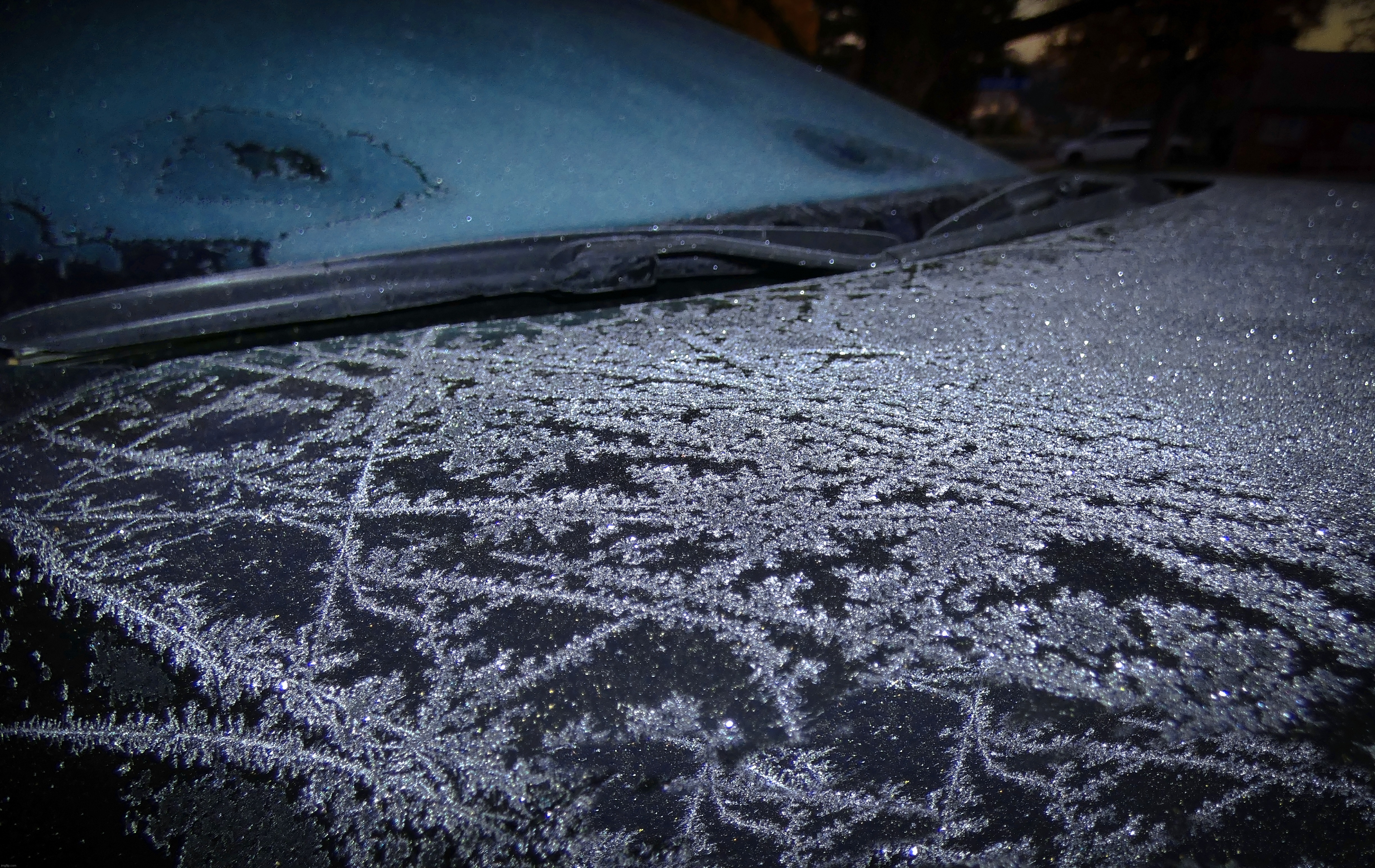 Icy Car Crystals | image tagged in share your own photos | made w/ Imgflip meme maker