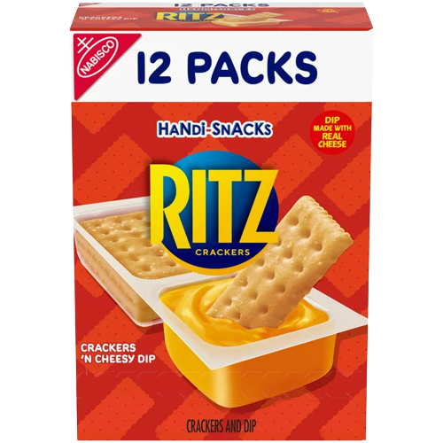 Handi-Snacks Ritz Crackers & Dip, Crackers 'N Cheesy Dip, Snack Blank Meme Template
