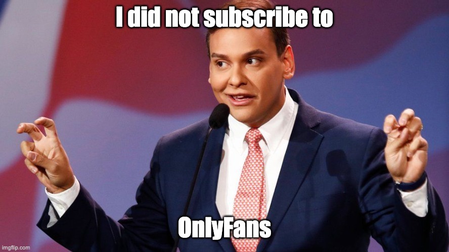 George Santos | I did not subscribe to OnlyFans | image tagged in george santos | made w/ Imgflip meme maker