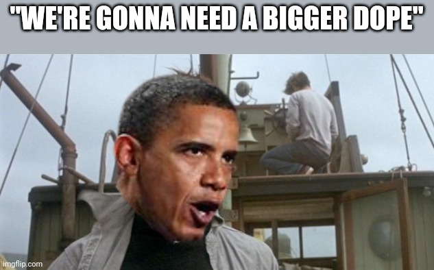 Trump-slide | "WE'RE GONNA NEED A BIGGER DOPE" | image tagged in you're gonna need a bigger boat | made w/ Imgflip meme maker