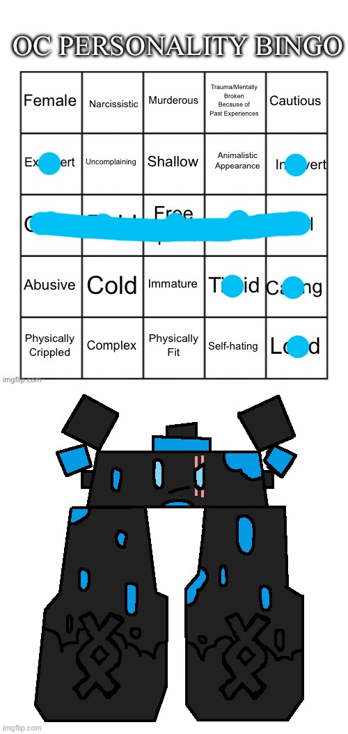 For my OC | image tagged in oc personality bingo | made w/ Imgflip meme maker