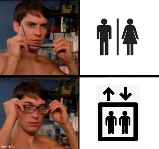 Abort mission! We have been tricked | image tagged in peter parker's glasses | made w/ Imgflip meme maker