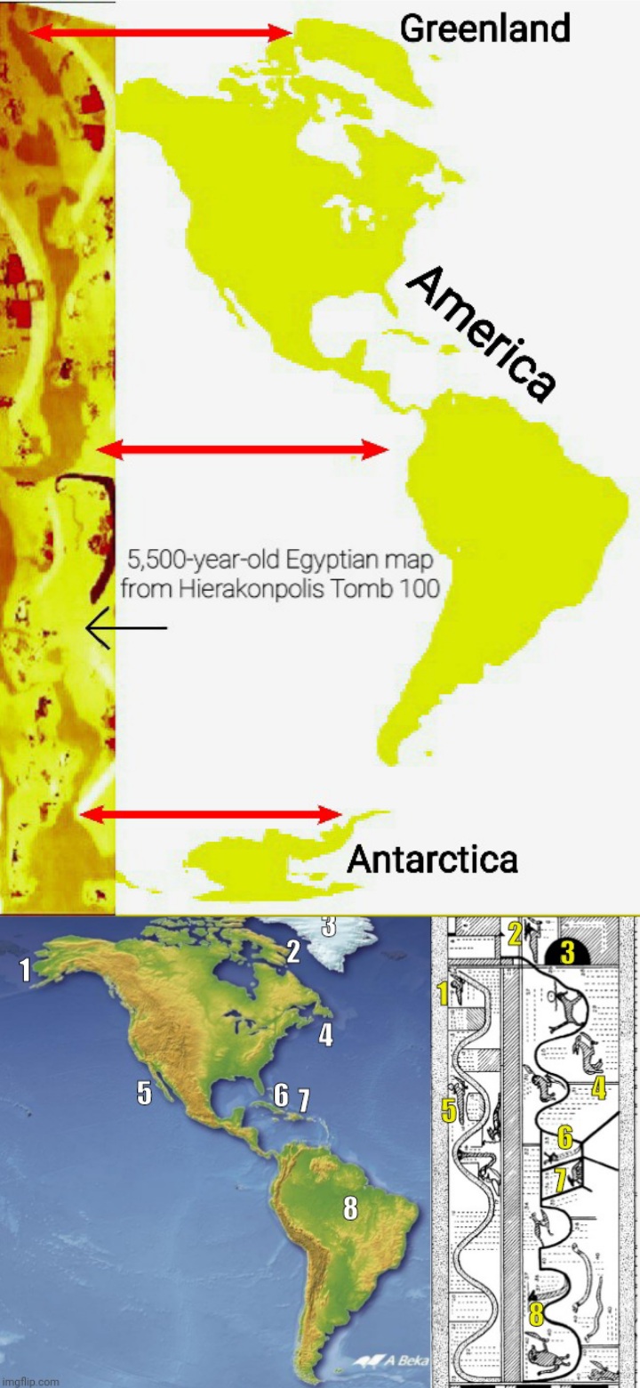 Pre/Pharaonic maps of America Blank Meme Template