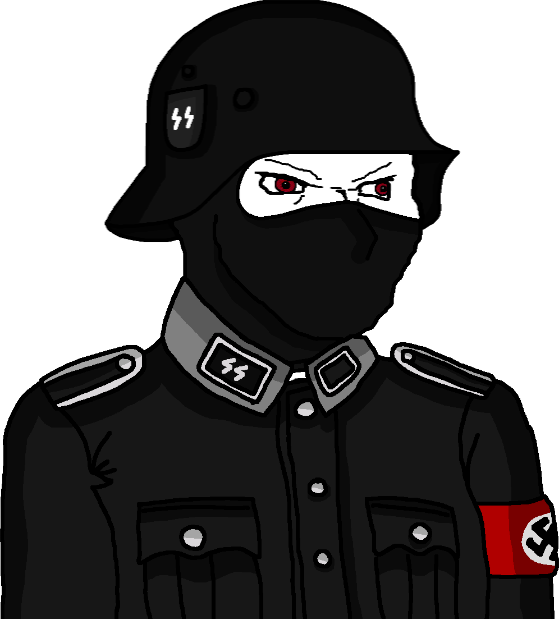 High Quality Wojak Anti-Fandom Waffen-SS Night Soldier Blank Meme Template