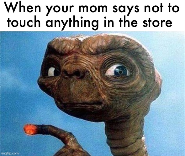 younger kids for sure | When your mom says not to touch anything in the store | image tagged in funny,meme,do not touch anything,mom | made w/ Imgflip meme maker