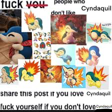 Cyndaquill people Blank Meme Template