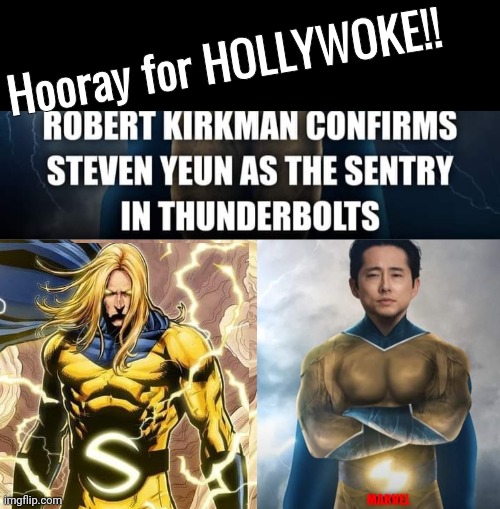 Sentry Marvel movie | Hooray for HOLLYWOKE!! | image tagged in black box | made w/ Imgflip meme maker