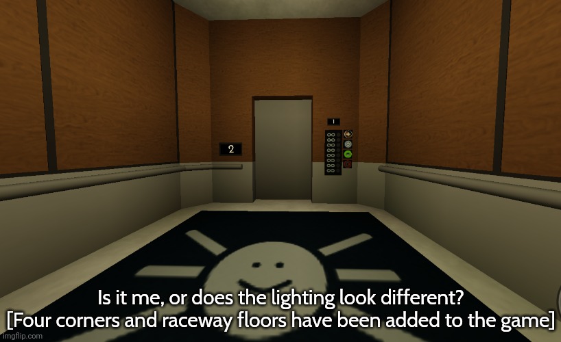 Is it me, or does the lighting look different? [Four corners and raceway floors have been added to the game] | made w/ Imgflip meme maker