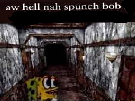 High Quality Aw Hell Nah Spunch Bob Blank Meme Template