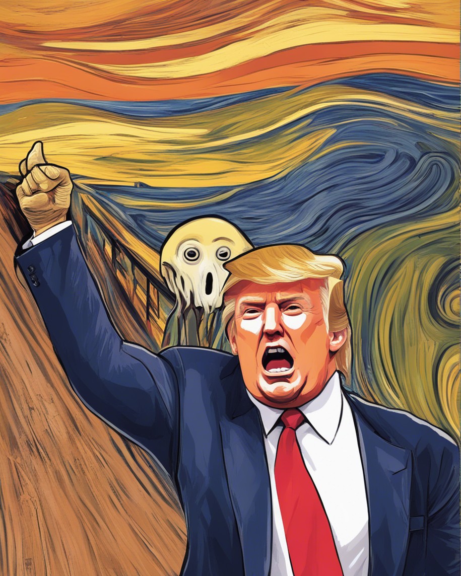 High Quality Donald Trump scream senile dementia crazy nuts insane Blank Meme Template