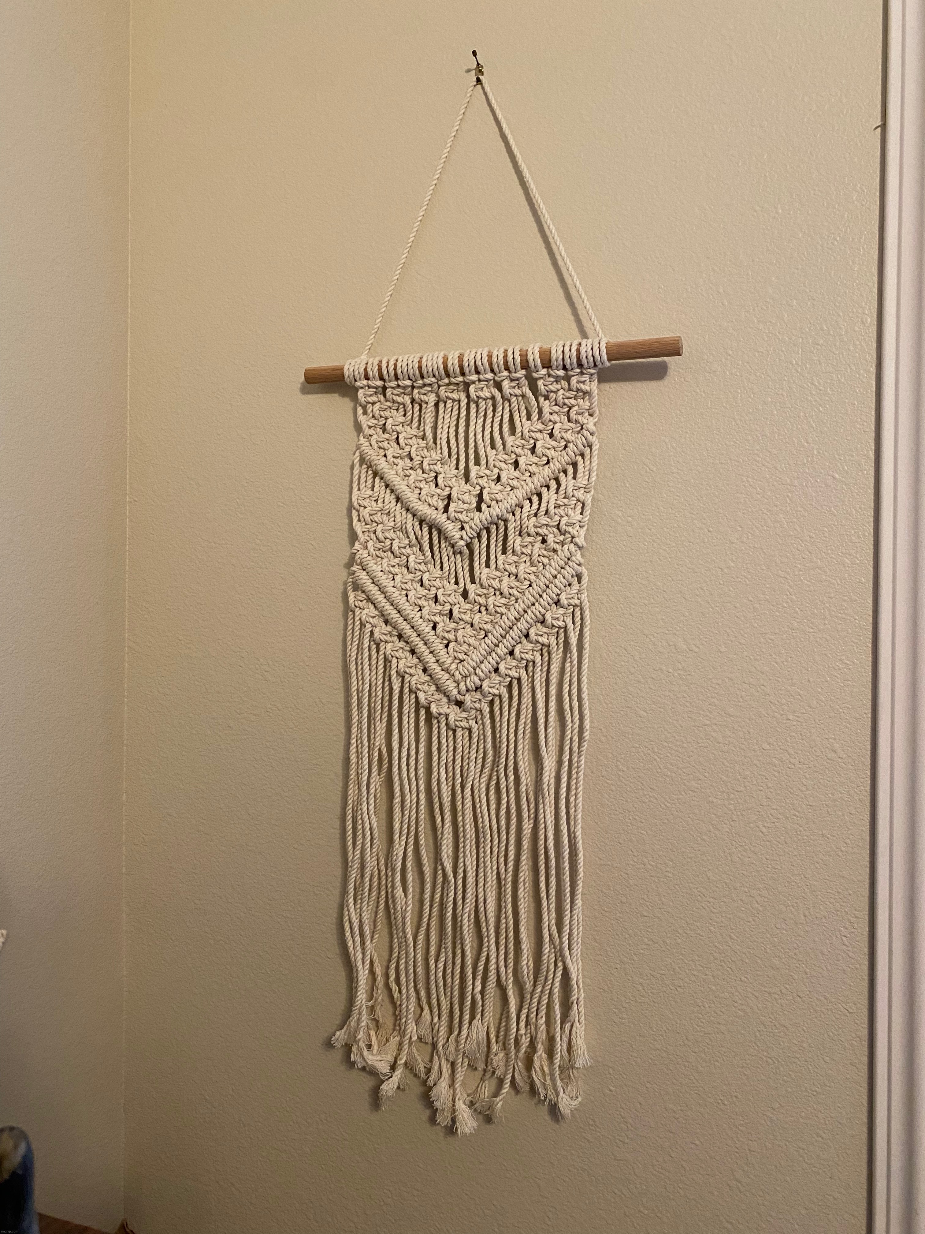 my friend made this for me :) | image tagged in made it herself,friend,wall hanging craft | made w/ Imgflip meme maker