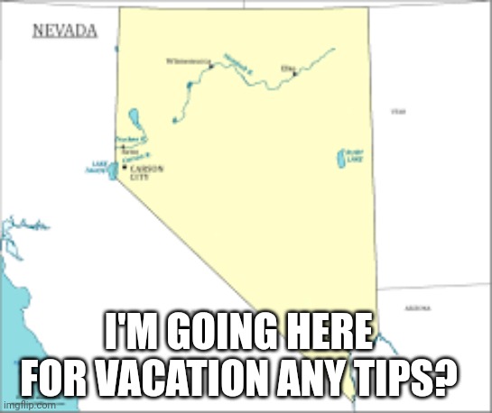 Nevada | I'M GOING HERE FOR VACATION ANY TIPS? | image tagged in nevada,madness combat | made w/ Imgflip meme maker
