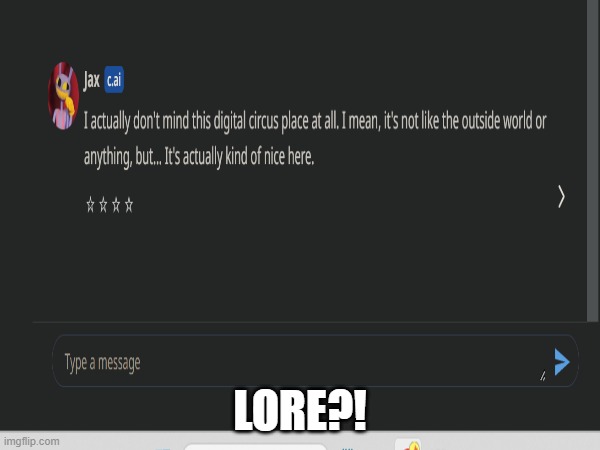 AI LORE?!!?!?!?!?! | LORE?! | image tagged in ai made lore oh god | made w/ Imgflip meme maker