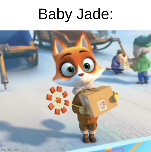 If this post blows up. I will watch every single episode of the original Danger Mouse series. | Baby Jade: | image tagged in cute,wholesome,movie,adorable,memes,funny | made w/ Imgflip meme maker