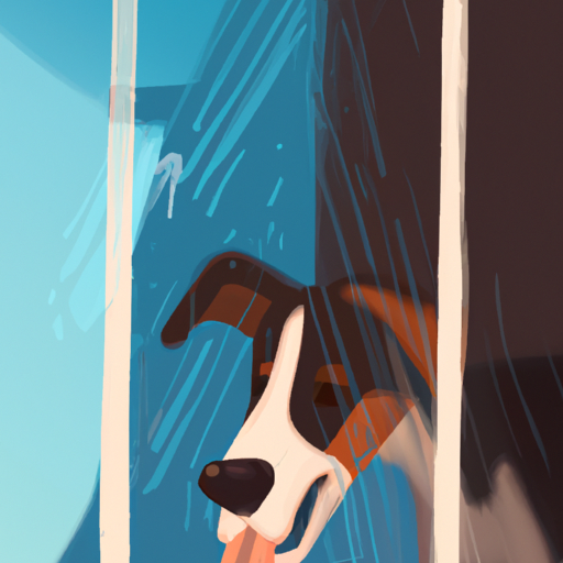 High Quality Dog licking a window Blank Meme Template