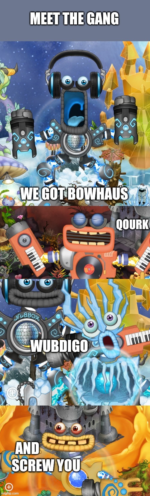 AND | image tagged in my singing monsters | made w/ Imgflip meme maker