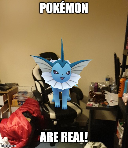 Yo. We made it. Pokémon are real. | POKÉMON; ARE REAL! | image tagged in pokemon,pokemon go,eevee,evolution,real life,reality | made w/ Imgflip meme maker