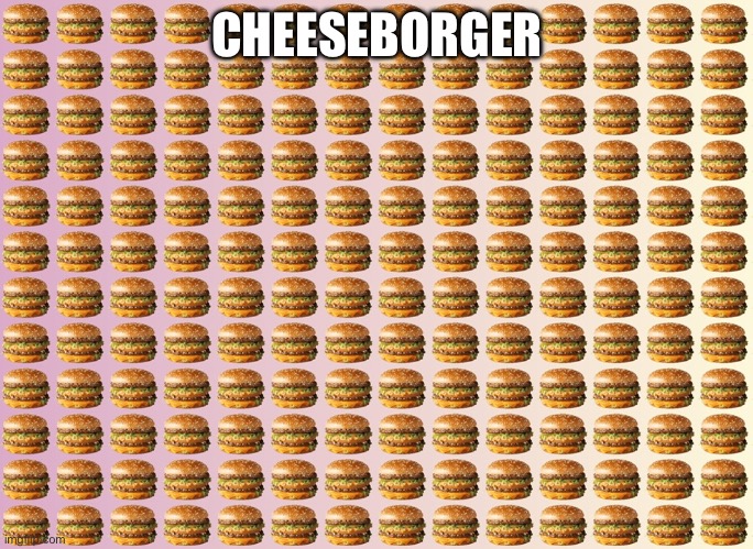 Cheeseborger | CHEESEBORGER | image tagged in cheeseborger,cheese,memes | made w/ Imgflip meme maker