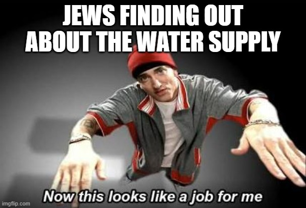 jews | JEWS FINDING OUT ABOUT THE WATER SUPPLY | image tagged in now this looks like a job for me | made w/ Imgflip meme maker