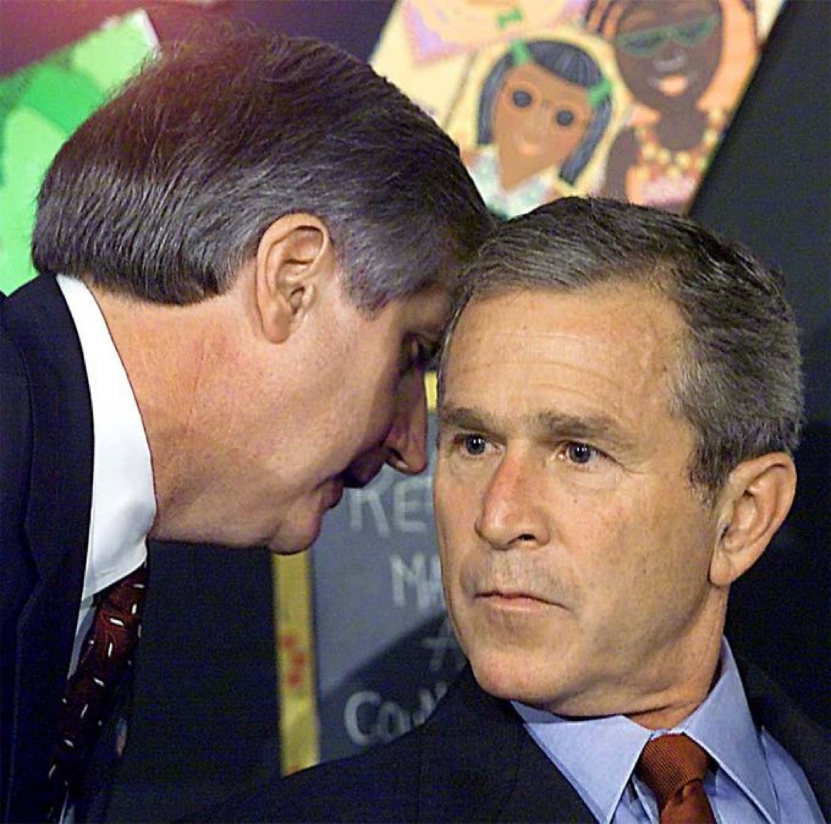 George Bush Whisper Blank Meme Template