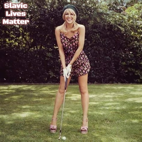 Kylie golf | Slavic Lives Matter | image tagged in kylie golf,slavic | made w/ Imgflip meme maker