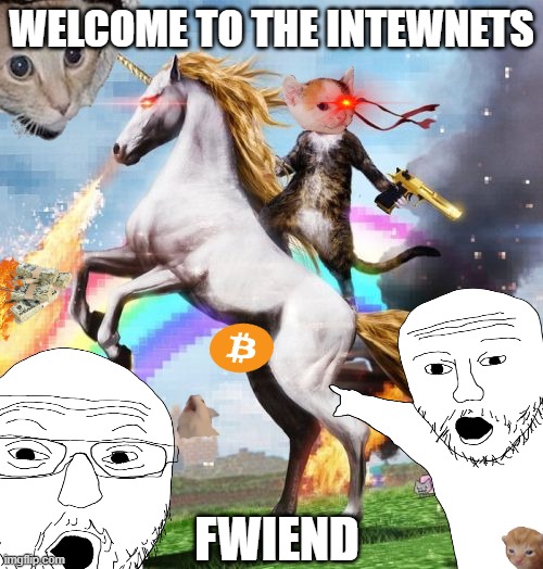 CALIC taking over the Intewnet | WELCOME TO THE INTEWNETS; FWIEND | image tagged in memes,welcome to the internets | made w/ Imgflip meme maker
