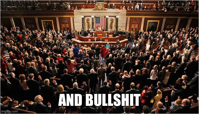 Congress | AND BULLSHIT | image tagged in congress | made w/ Imgflip meme maker