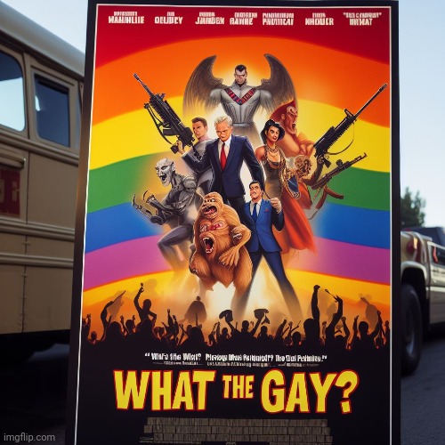 Making movie posters about Imgflip users pt.124: what_in_the_gay (sorry for taking time) | made w/ Imgflip meme maker