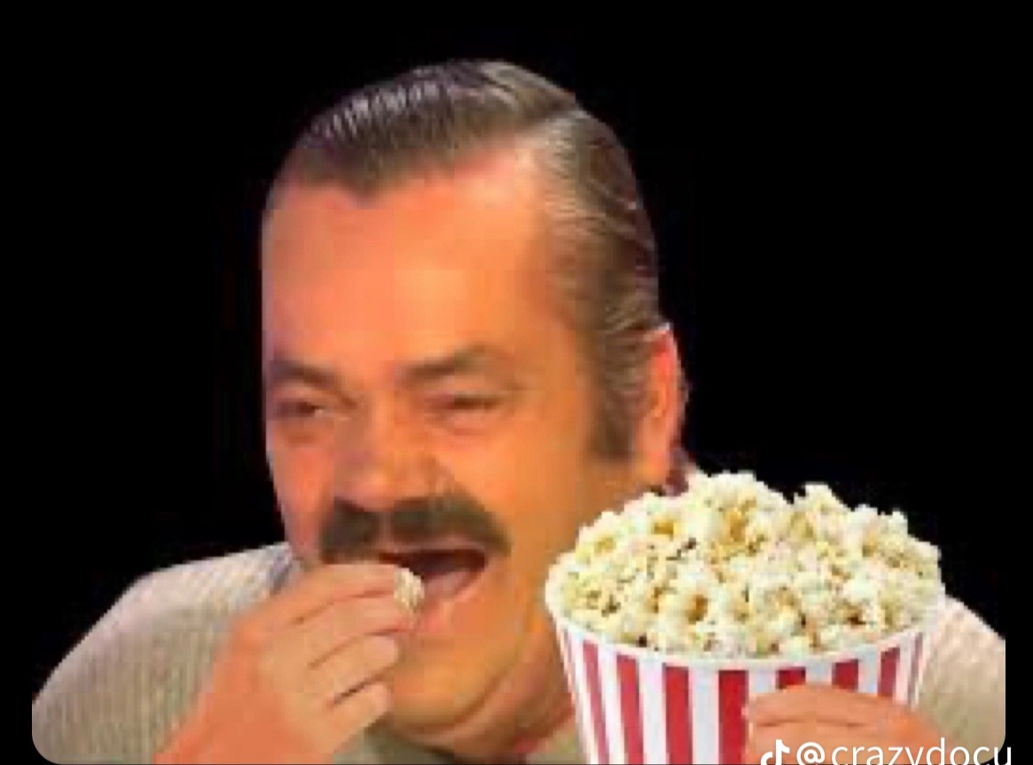 High Quality Risitas pop corn Blank Meme Template