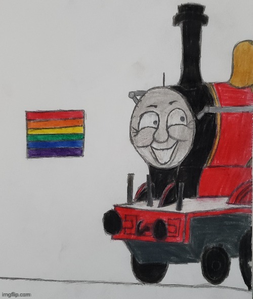 Season 5 James Be Like (FACT: This was mentioned in a talkshow) | image tagged in thomas the tank engine,alec baldwin,drawing | made w/ Imgflip meme maker