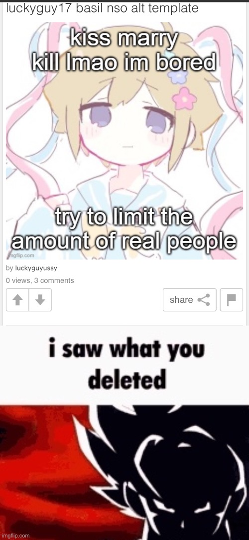 image tagged in i saw what you deleted | made w/ Imgflip meme maker