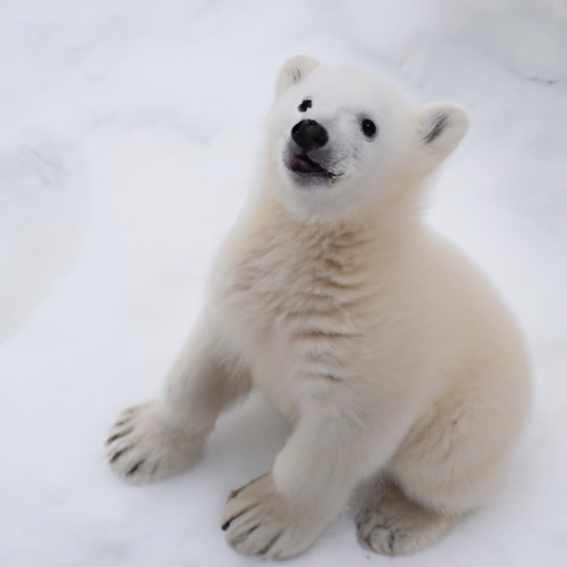 Cute polar bear Blank Meme Template