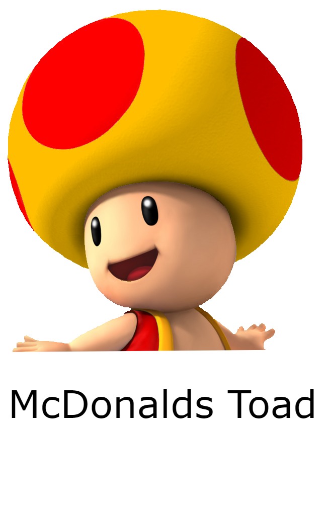 High Quality McDonald’s toad Blank Meme Template