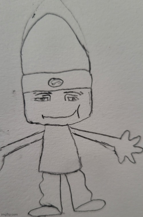 i gotta believe | image tagged in parappa man face | made w/ Imgflip meme maker