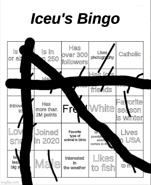 this pendejo just like me frfr | image tagged in iceu's bingo | made w/ Imgflip meme maker