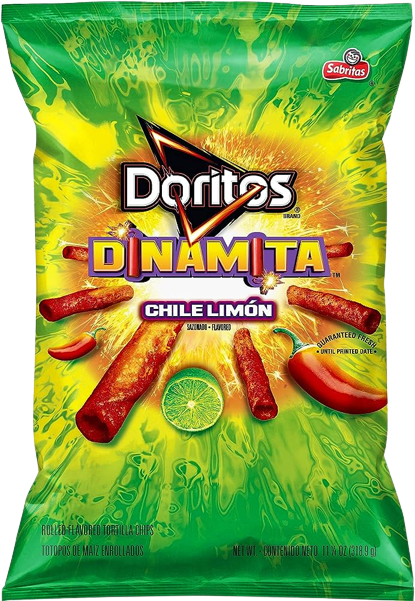 Doritos Dinamita Chile Limon Tortilla Chips, 11.25oz Bag Blank Meme Template