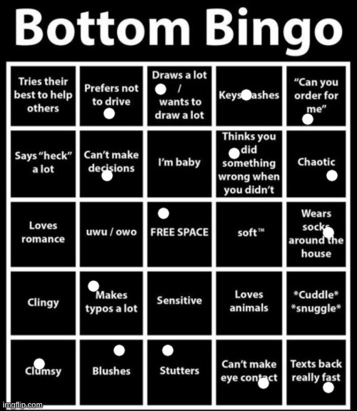 bottom bingo | image tagged in bottom bingo | made w/ Imgflip meme maker