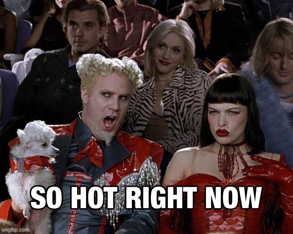 So hot right now | image tagged in so hot right now | made w/ Imgflip meme maker