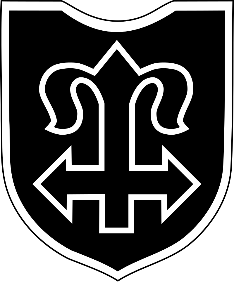 High Quality Symbol of the 24th Waffen Mountain Division of the SS Karstjäger Blank Meme Template