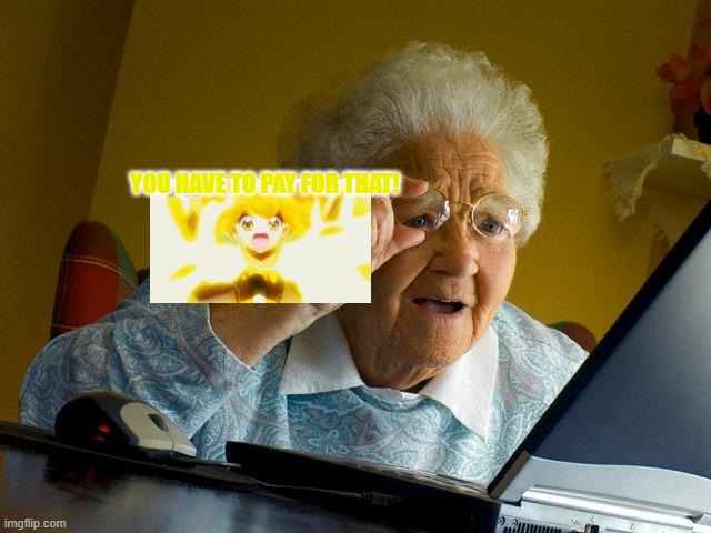 Grandma Finds The Internet | YOU HAVE TO PAY FOR THAT! | image tagged in memes,grandma finds the internet | made w/ Imgflip meme maker