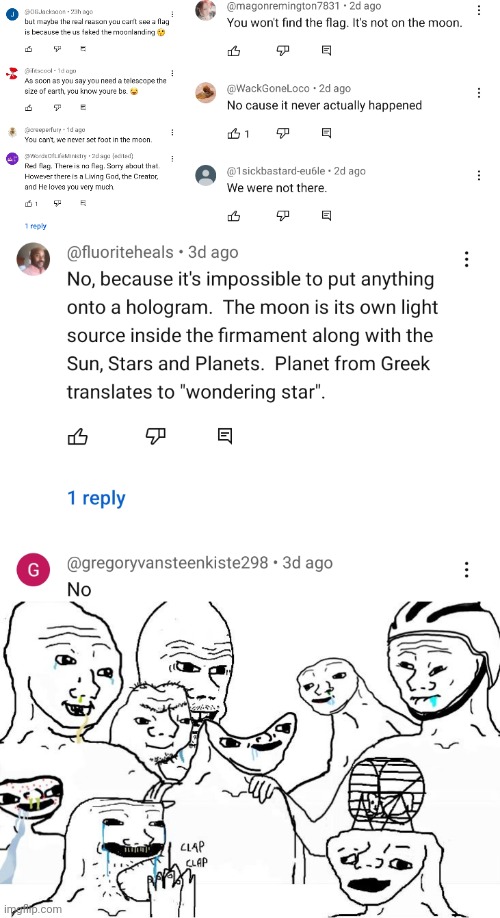 this entire comment section is a whole ass clown convention | image tagged in braindead | made w/ Imgflip meme maker